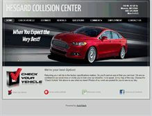 Tablet Screenshot of hesgardcollisioncenter.com